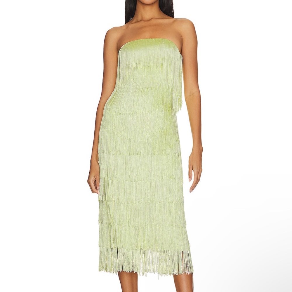 House of Harlow Fringe Midi Dress